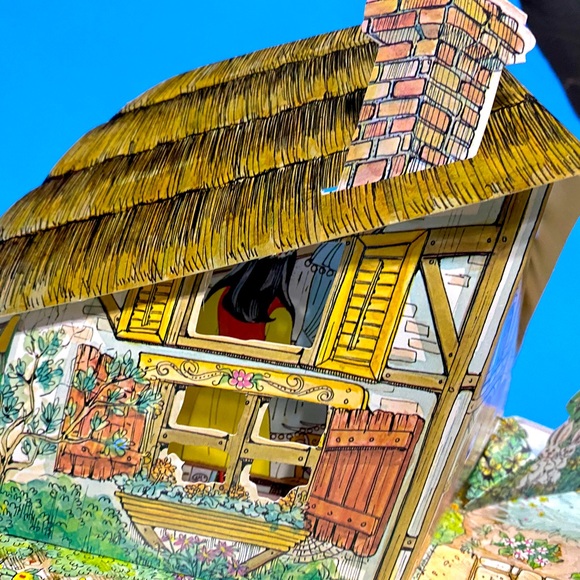 SNOW WHITE AND THE SEVEN DWARFS HARDCOVER COLORFUL POP UP BOOK VTG 90’s - Picture 6 of 16